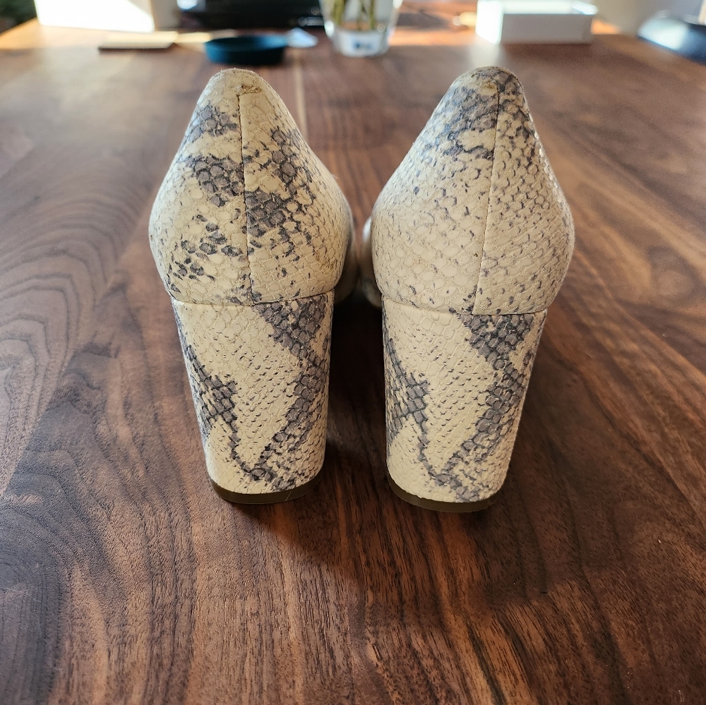 Cole Haan | Karena Chalk Python Print Leather Blo… - image 4